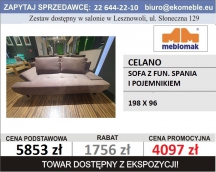 MEBLOMAK - CELANO - SOFA Z FUN. SPANIA I POJEMNIKIEM
