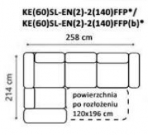 Gala - Olbia - Narożnik KE(60)SL-EN(2)-2(140)FFP