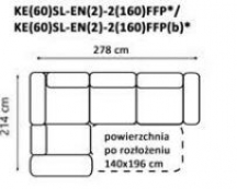 Gala - Olbia - Narożnik KE(60)SL-EN(2)-2(160)FFP