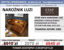 ETAP SOFA - NAROŻNIK LUZI Z FUNKCJĄ SPANIA I POJEMNIKIEM