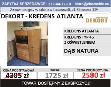 DEKORT - KREDENS ATLANTA DĄB NATURALNY