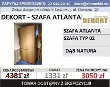 DEKORT - SZAFA ATLANTA DĄB NATURA