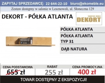 DEKORT - PÓŁKA ATLANTA DĄB NATURA