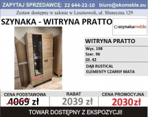SZYNAKA MEBLE - WITRYNA PRATTO 12