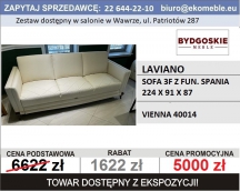 BYDGOSKIE MEBLE - LAVIANO - SOFA 3F Z FUNK. SPANIA TK. VIENNA 40014