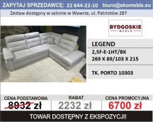 BYDGOSKIE MEBLE - LEGEND - NAR. 2,5F-E-1HT/BK