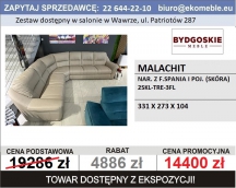 BYDGOSKIE MEBLE - MALACHIT - 2,5SKL-TRE-3FP -SKÓRA