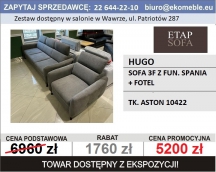 ETAP SOFA - HUGO - SOFA 3F + FOTEL
