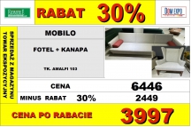 UNIMEBEL - MOBILO - WERSALKA + FOTEL - TK. B.AMALFI 103