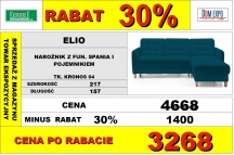 Sweet Sit- elio narożnik 1d(1)sl-2,5qfp z funkcją spania i pojemnikiem na pościel..