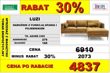 ETAP SOFA - NAROŻNIK LUZI Z FUNKCJĄ SPANIA I POJEMNIKIEM