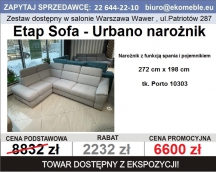 Etap Sofa - Urbano narożnik z funkcją spania i pojemnikiem 