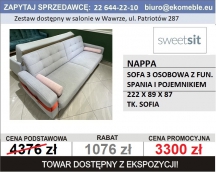 SWEET SIT - NAPPA - SOFA Z FUN. SPANIA I POJ. - TK. SOFIA