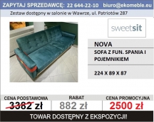 SWEET SIT - NOVA SOFA 3F - SOFA Z FUN. SPANIA I POJEMNIKIEM 