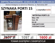 SZYNAKA MEBLE - WITRYNA PORTI 15