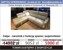 Calpe - narożnik z funkcją spania i pojemnikiem