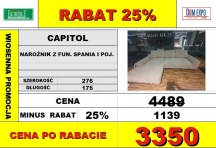 WERSAL - NAROŻNIK CAPITOL FUNKCJA SPANIA I POJEMNIK