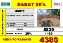 WERSAL - NAROŻNIK MONTE FUNKCJA SPANIA I POJEMNIK