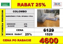 WERSAL - NAROŻNIK COLOMBO FUNKCJA RELAKS I POJEMNIK