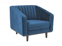 FOTEL ASPREY 1 VELVET GRANATOWY BLUVEL 86 / WENGE