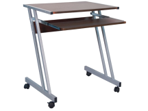 BIURKO B-233  CIEMNY BRĄZ / ALUMINIUM