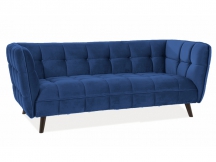 SOFA CASTELLO 3 VELVET GRANATOWY BLUVEL 86 / WENGE
