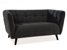 SOFA CASTELLO 2 VELVET CZARNY BLUVEL 19 / WENGE