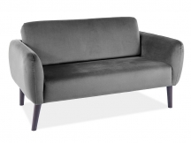 SOFA ELSA VELVET SZARY BLUVEL 14 / WENGE