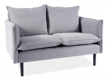 SOFA  FLORA VELVET SZARY BLUVEL 14 / WENGE
