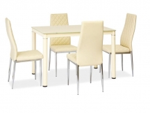 STÓŁ GALANT KREM/KREM STELAŻ 110*70