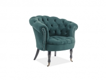 FOTEL PHILIPS VELVET ZIELONY BLUVEL 78