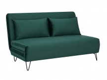 SOFA ZENIA VELVET ZIELONY TAP. 189/CZARNY